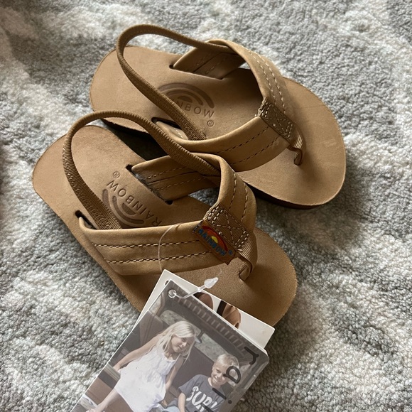 BRAND NEW Toddler Rainbow Sandals with Strap - Picture 3 of 4